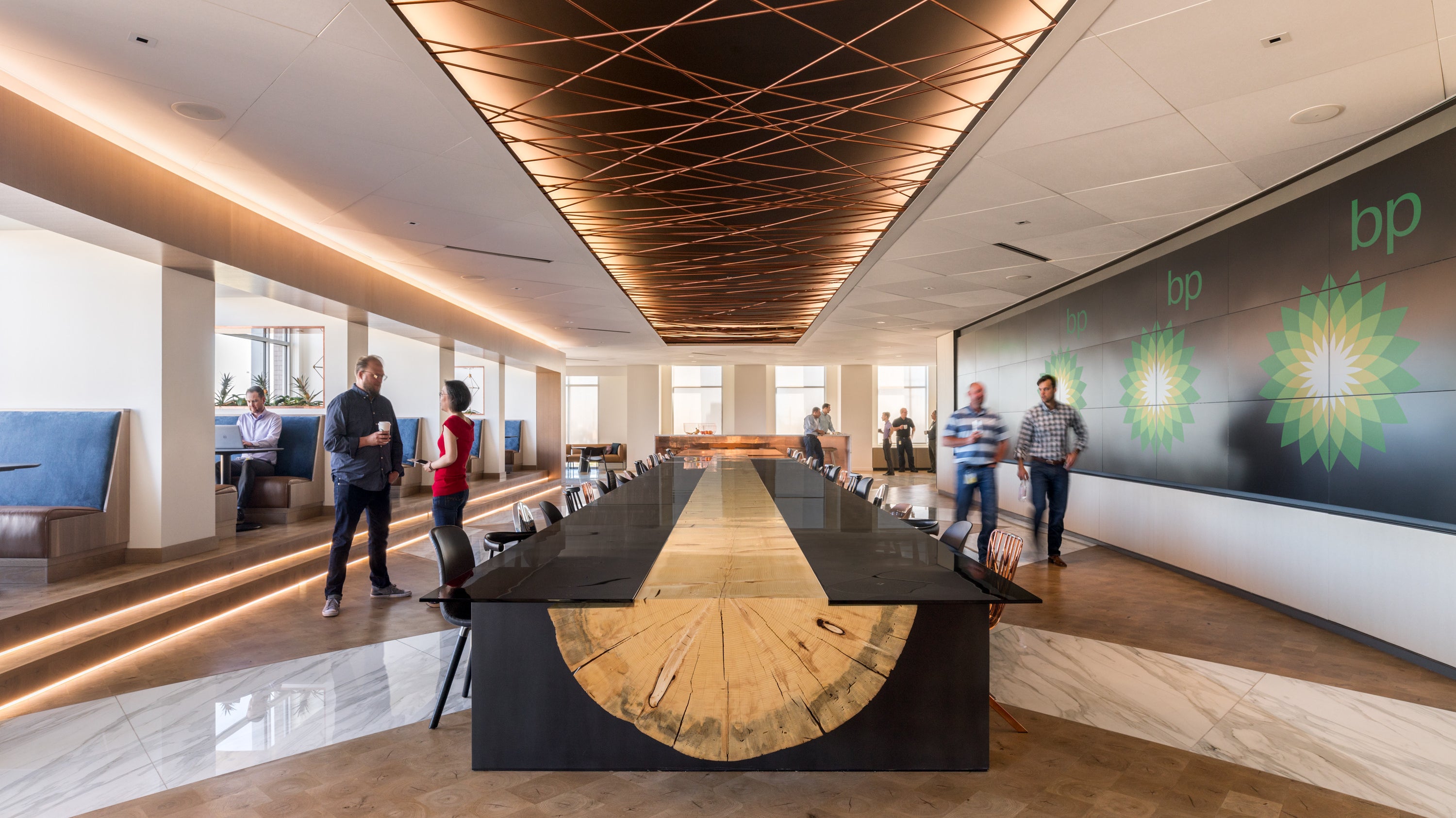 52 Foot Community Table - Single Log