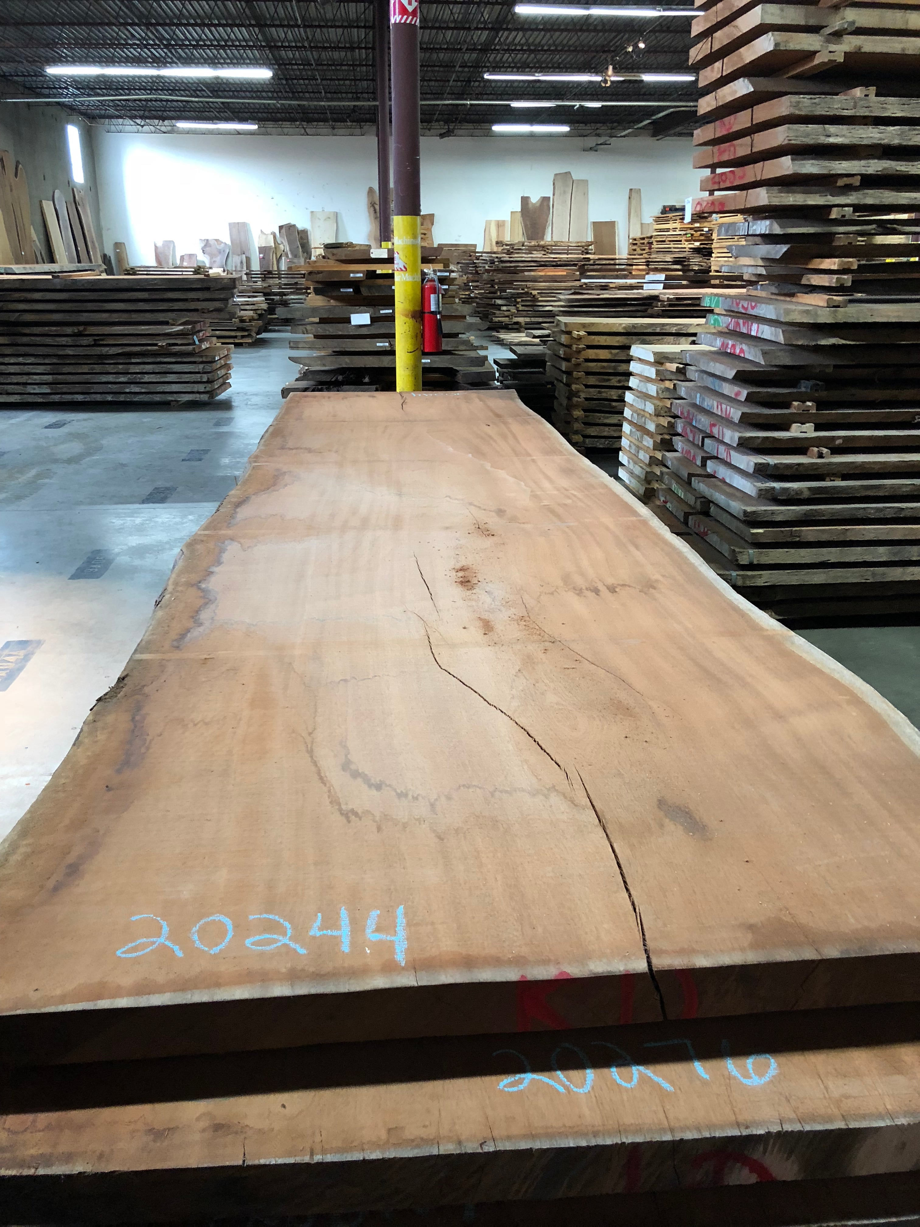 A sipo mahogany live edge slab