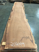A sipo mahogany live edge slab