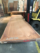 A sipo mahogany live edge slab