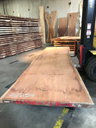 A sipo mahogany live edge slab