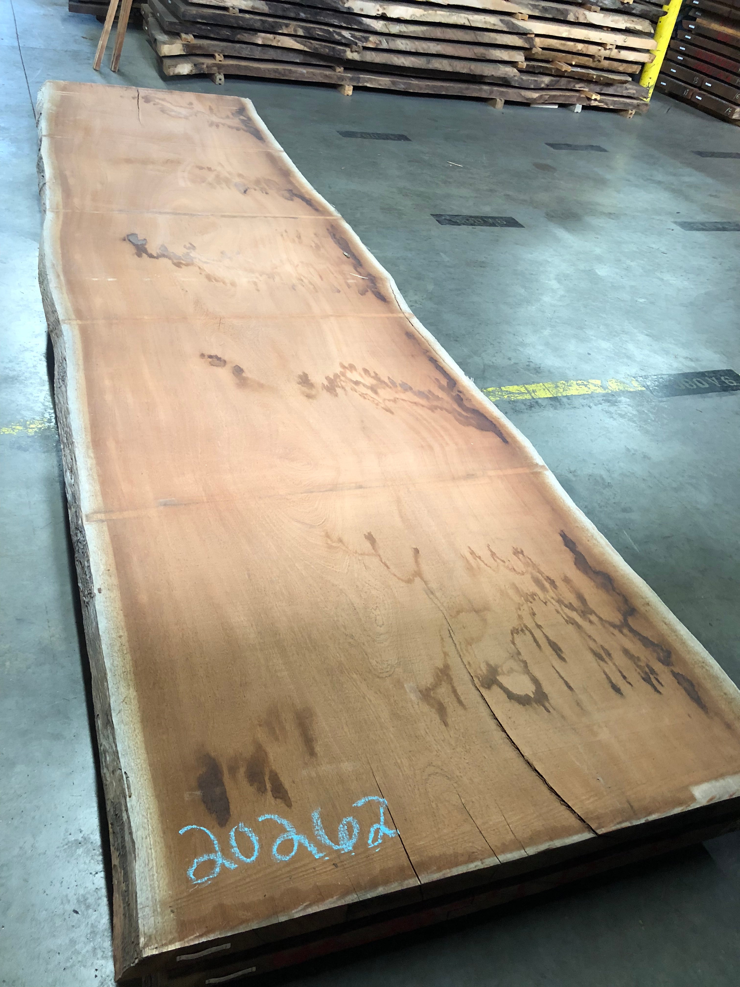 A sipo mahogany live edge slab