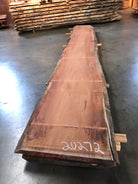 A sipo mahogany live edge slab