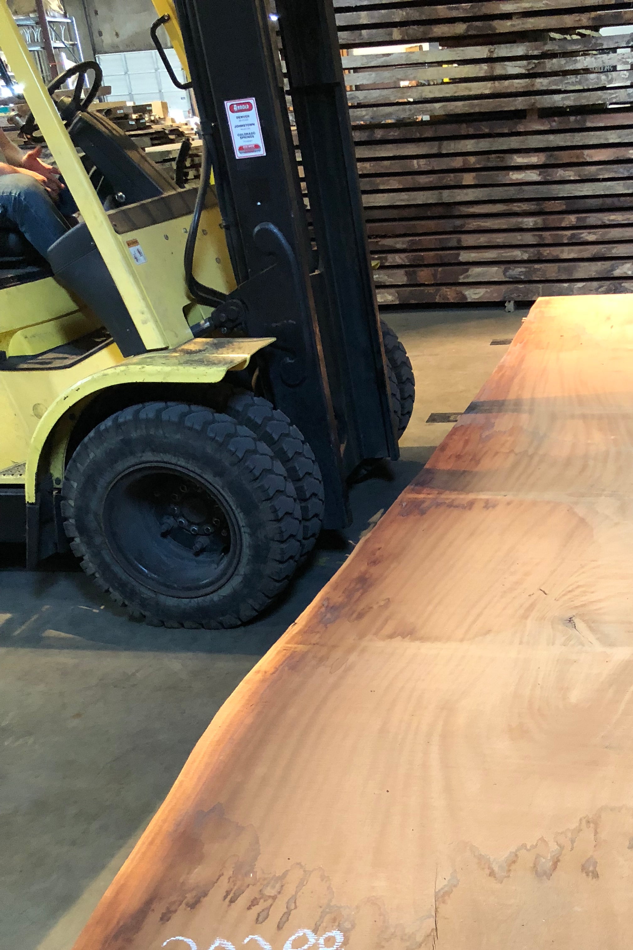 A sipo mahogany live edge slab