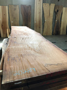 A sipo mahogany live edge slab