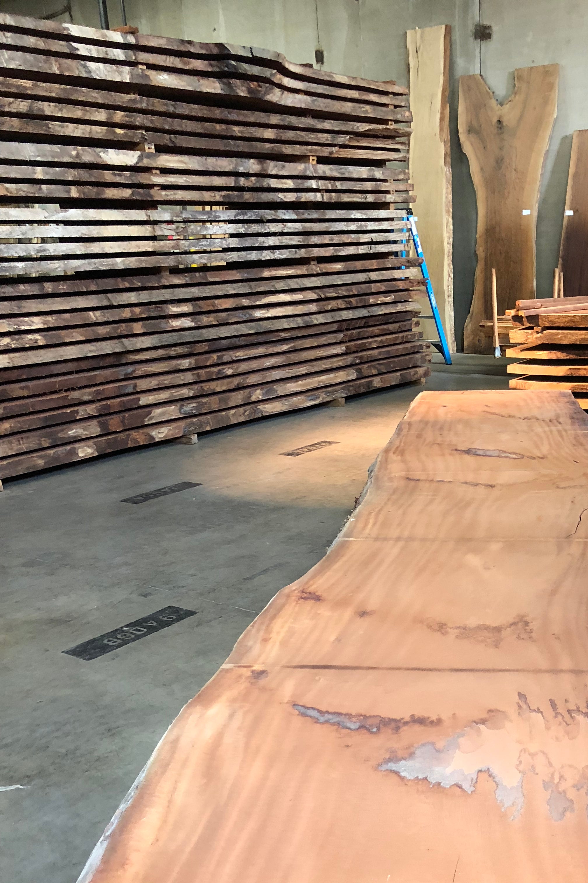 A sipo mahogany live edge slab