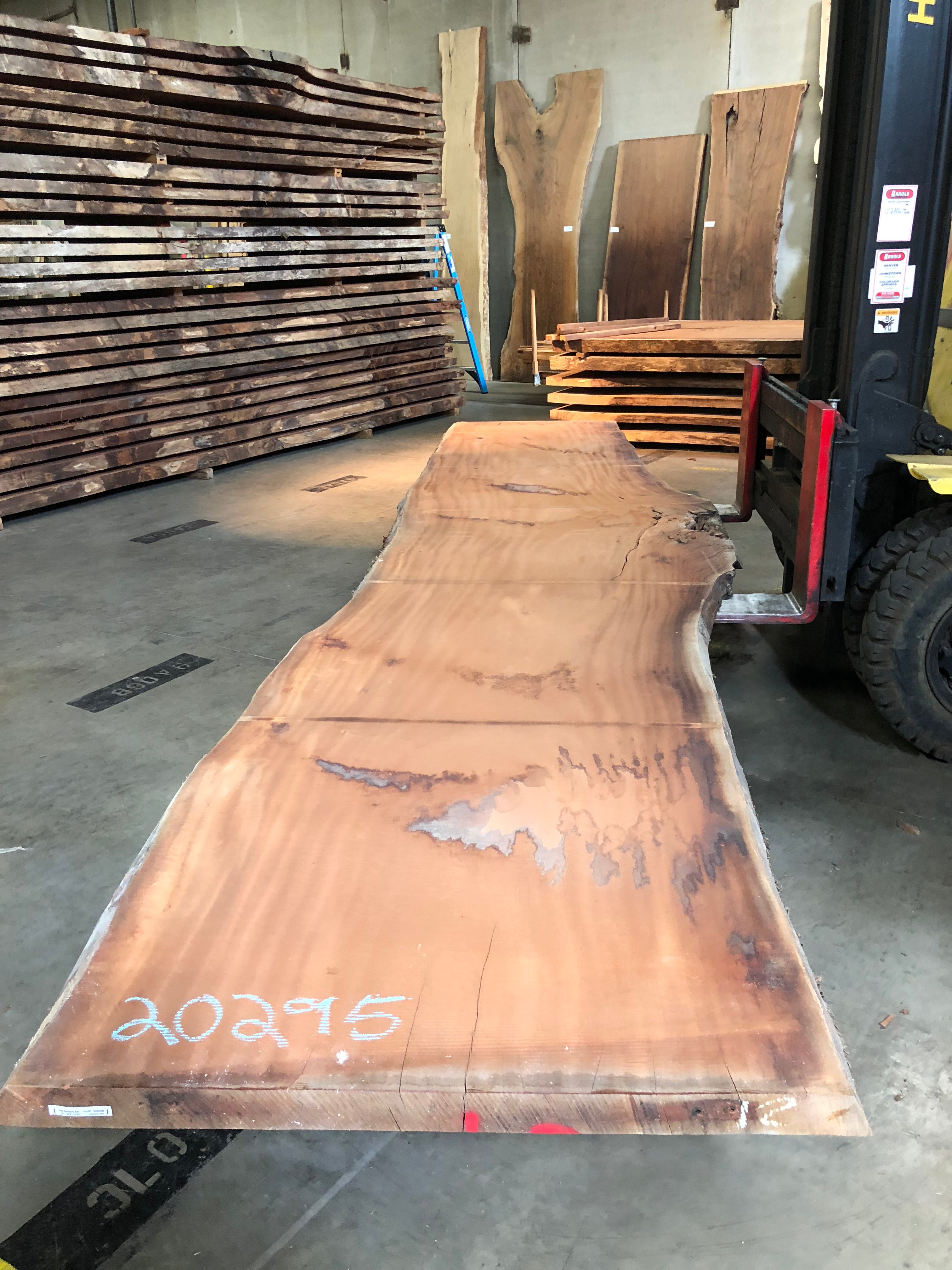 A sipo mahogany live edge slab