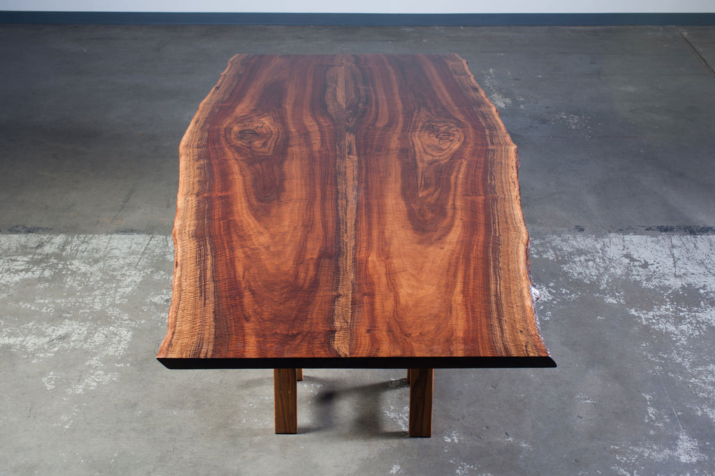 Claro Walnut 9' Bookmatched Table