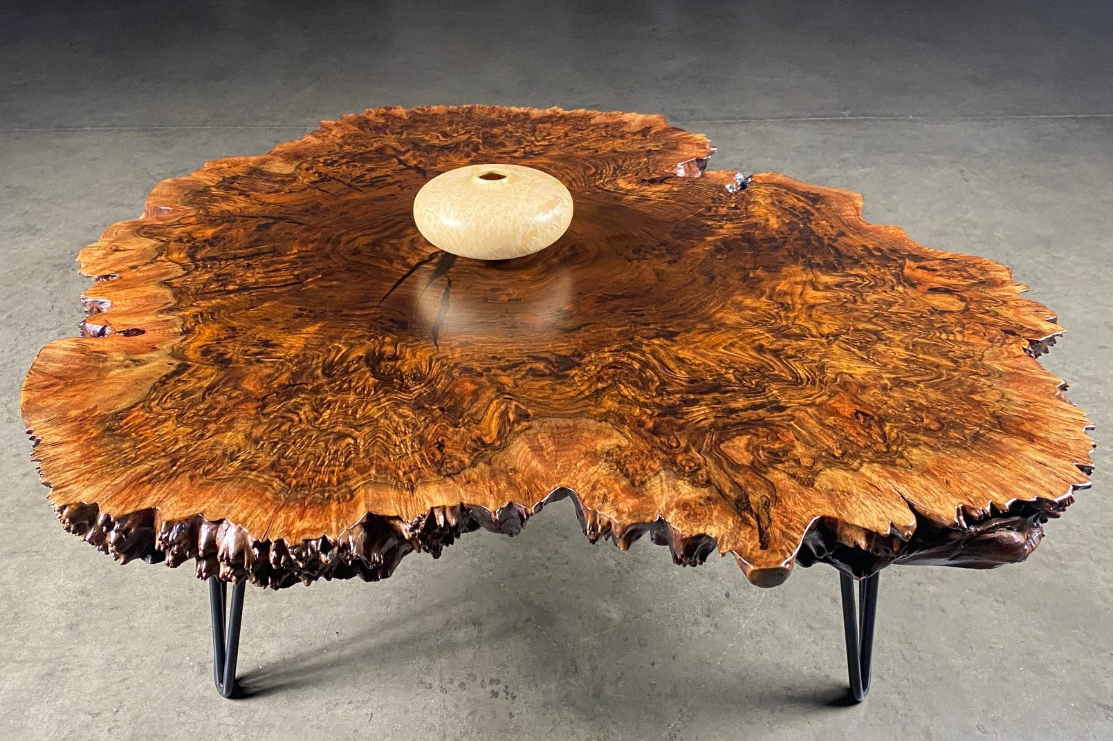 Claro Walnut Burl Coffee Table