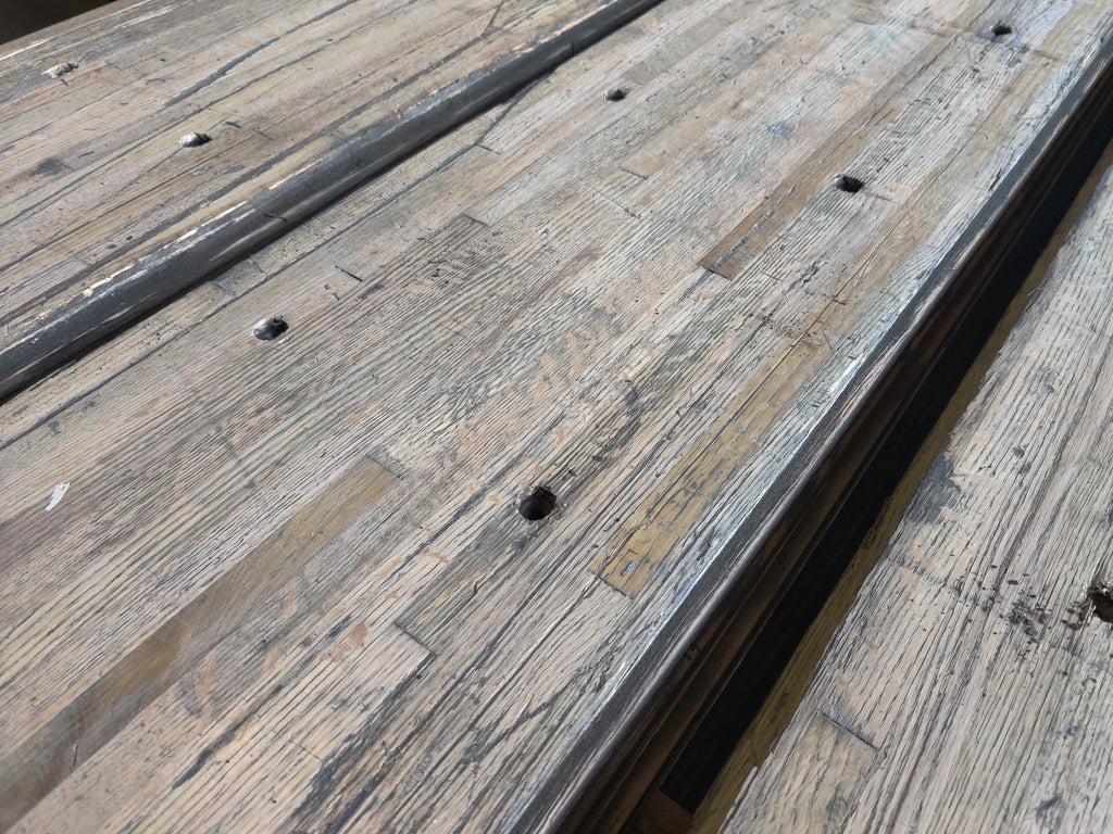 reclaimed wood decking