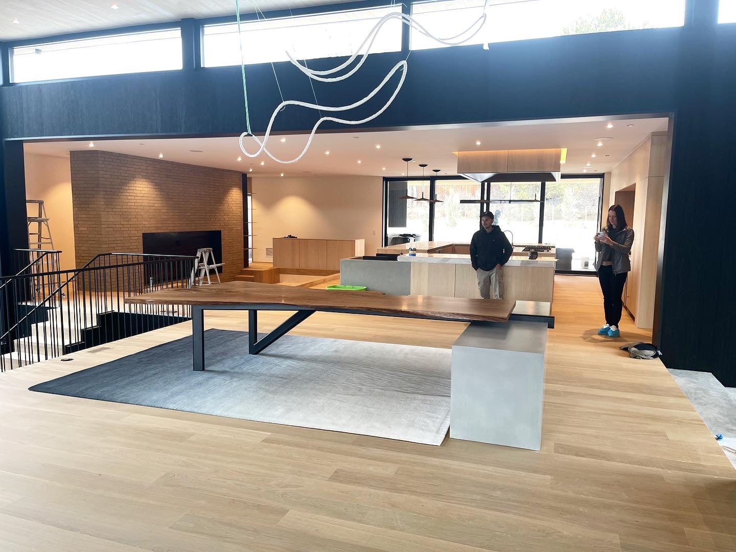 Modern in Denver - Concrete Plinth Elm Table