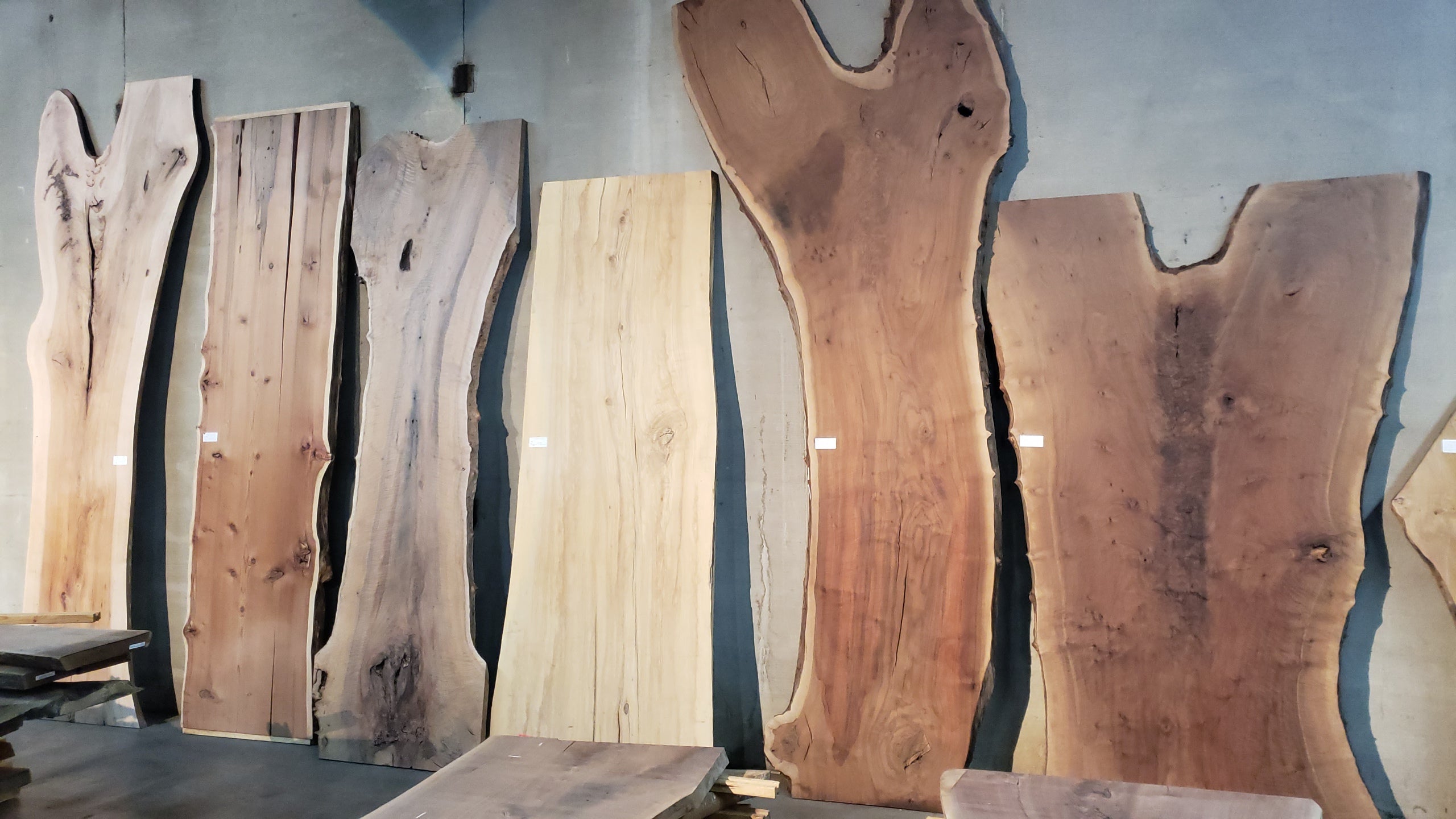 8 foot Live-Edge Wood Slabs