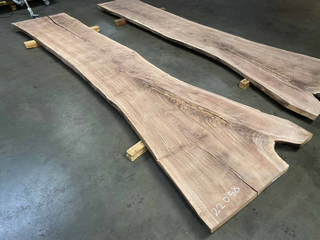 Oregon Black Walnut #22058 (154.5" x 28"- 45" x 2.1875")