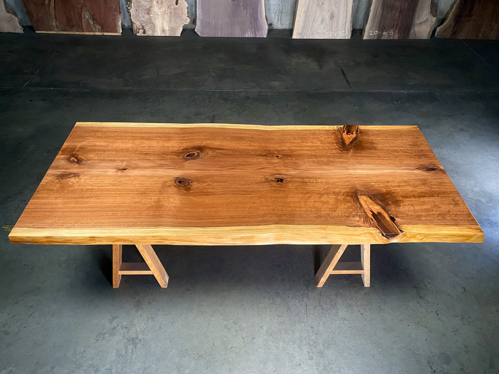 Redwood Bookmatched Dining Table