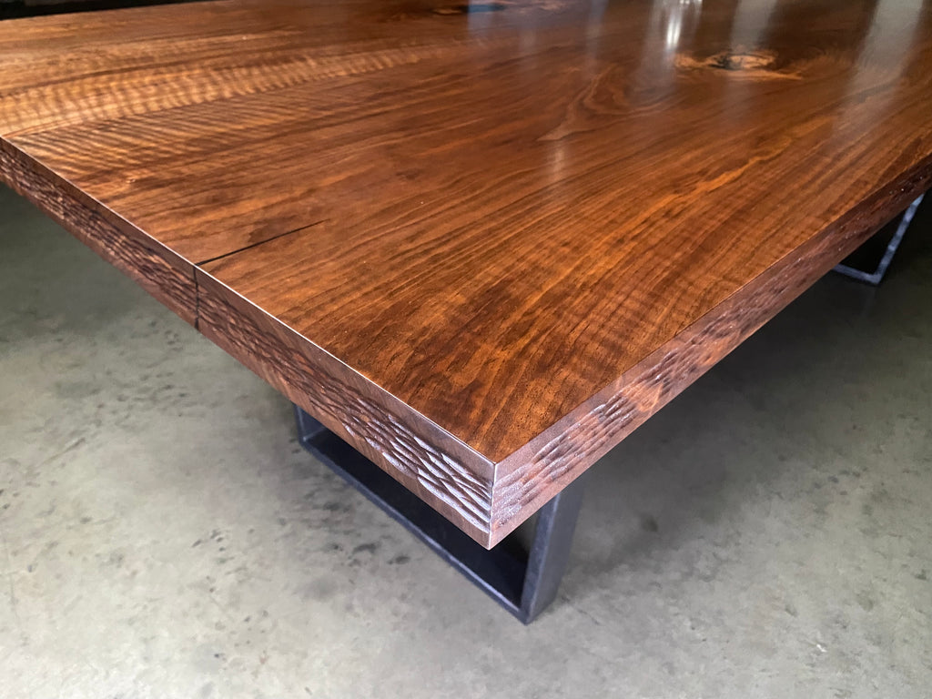 Black Walnut Bookmatch Dining Table