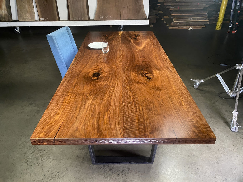 Black Walnut Bookmatch Dining Table