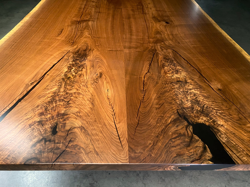 Black Walnut Bookmatch Dining Table