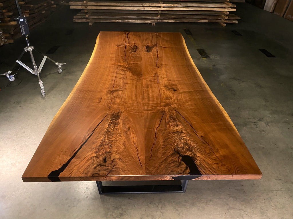 Black Walnut Bookmatch Dining Table