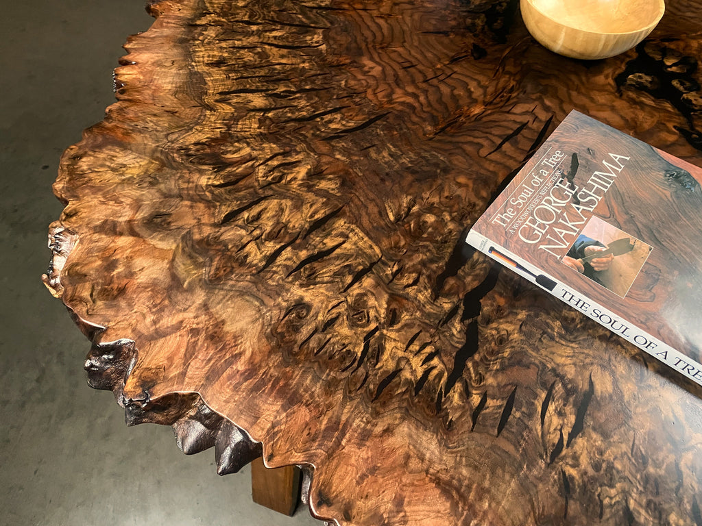 Claro Walnut Burl Coffee Table