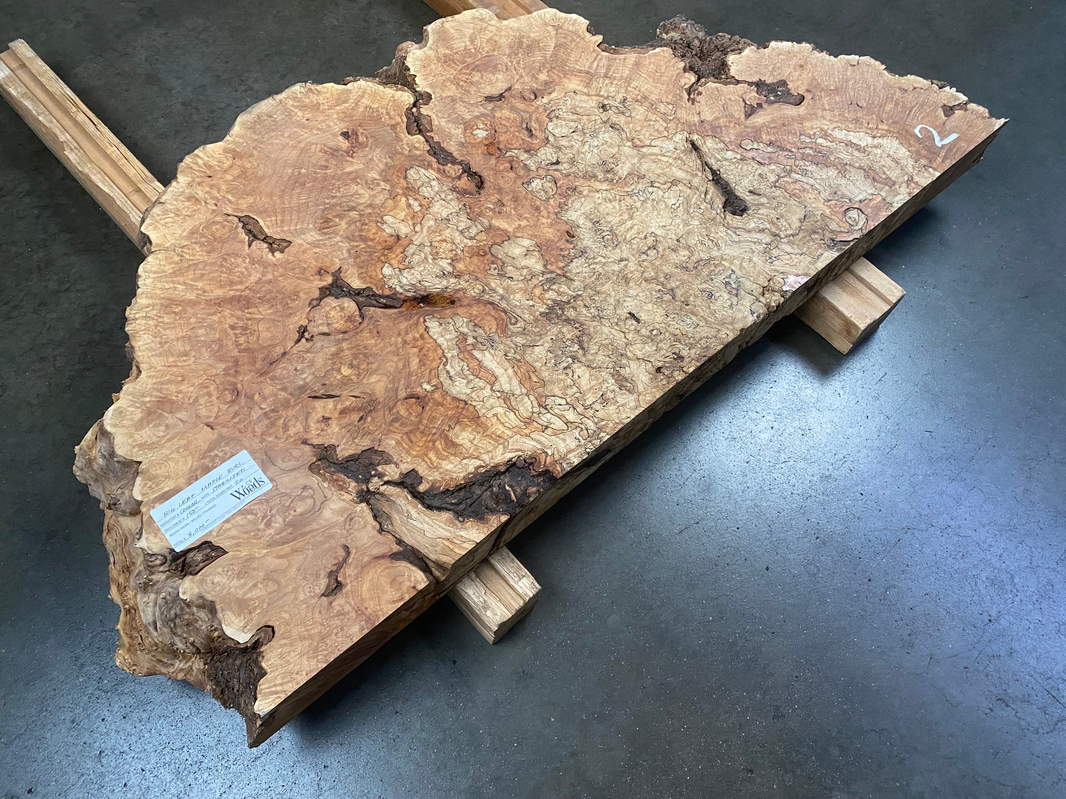 Maple Burl  Buy Maple Burl Wood Slabs Online - KJP Select Hardwoods