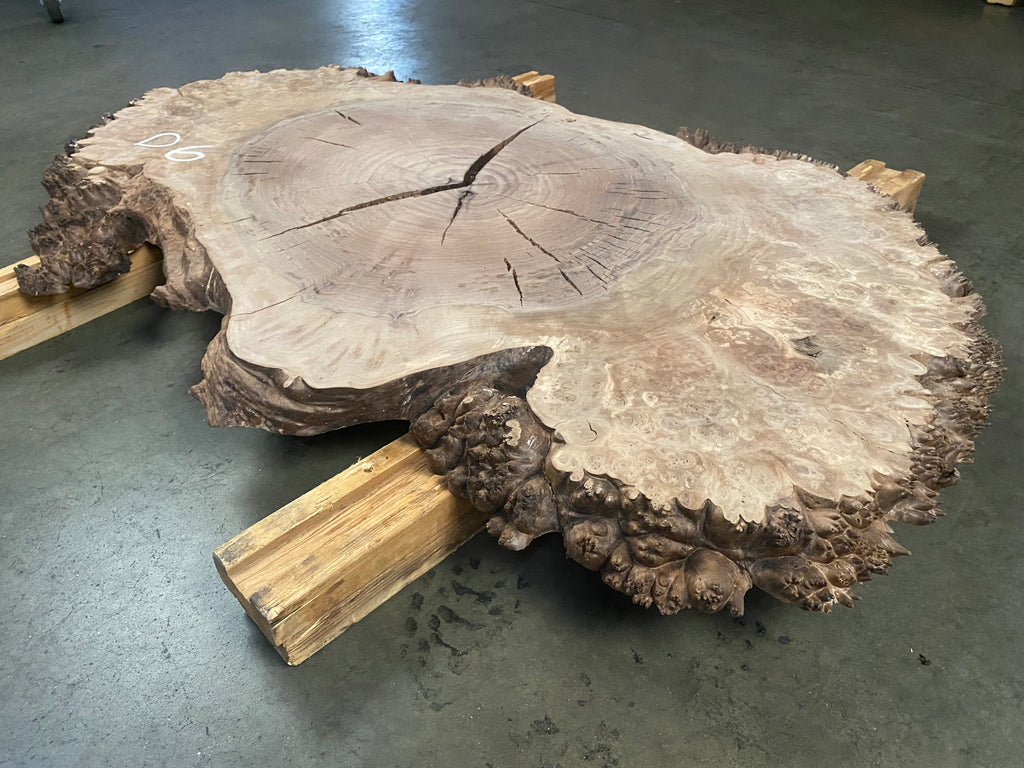 Claro Walnut Burl #D6 (51" x 24"-32" x 2")