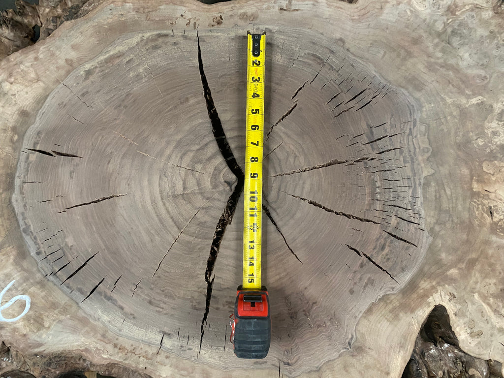 Claro Walnut Burl #D6 (51" x 24"-32" x 2")