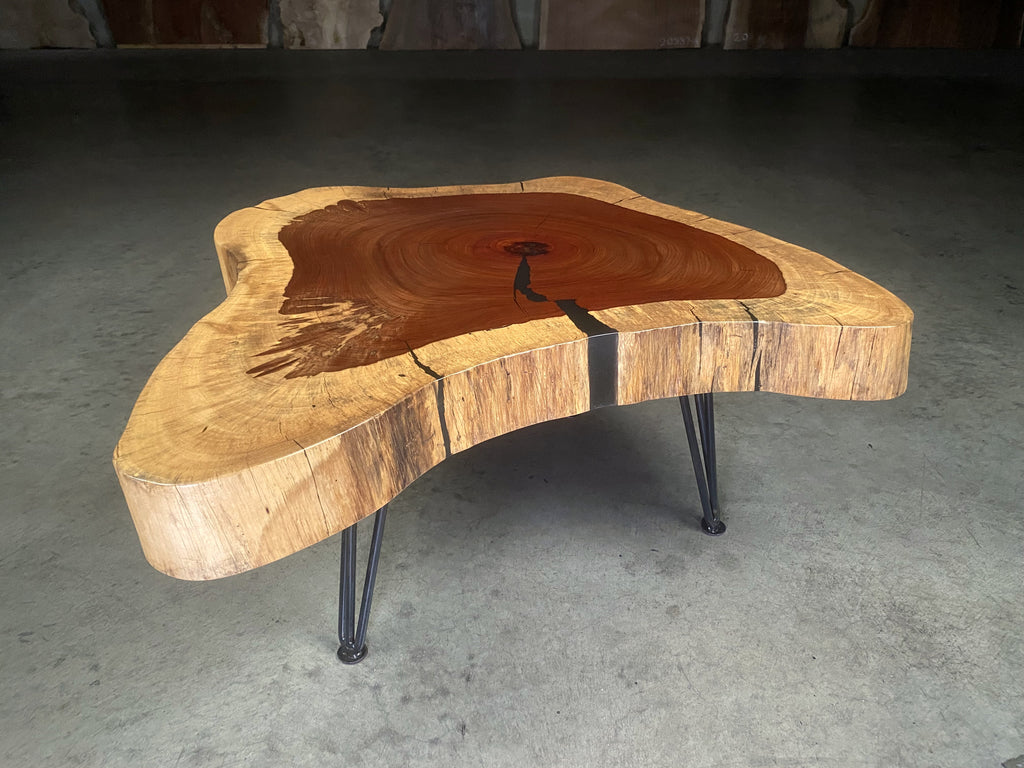 Padauk Live Edge Coffee Table