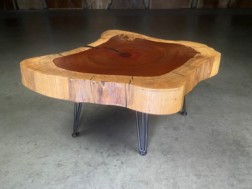 Padauk Live Edge Coffee Table