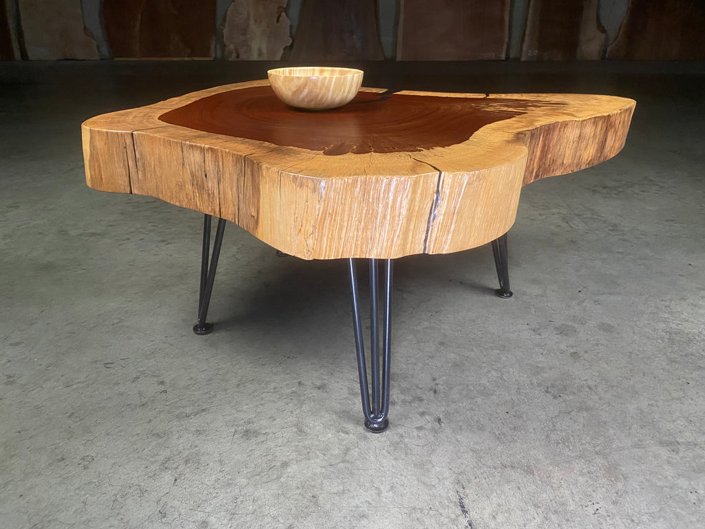 Padauk Live Edge Coffee Table