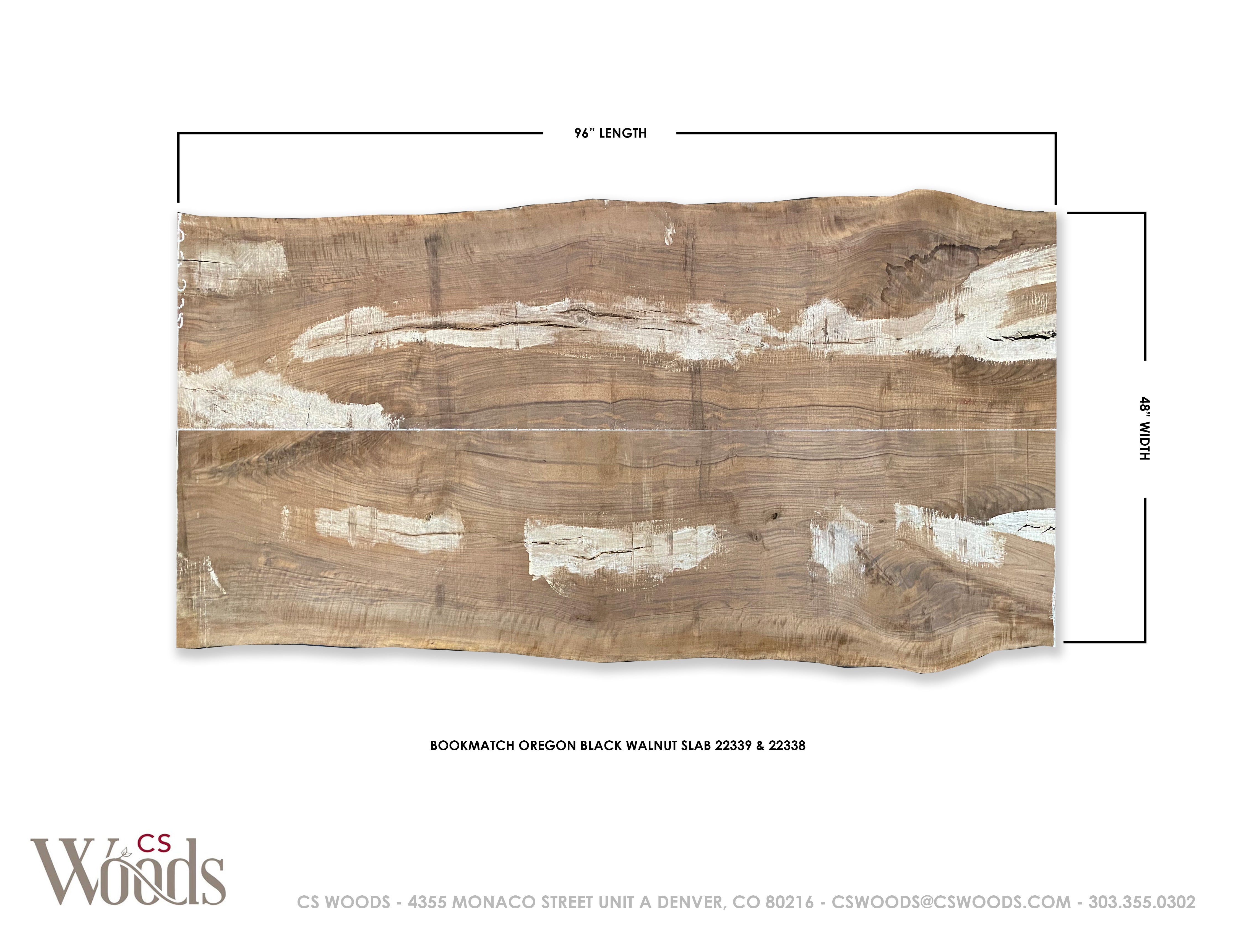 Oregon Black Walnut 22338 (118'' x 28.5