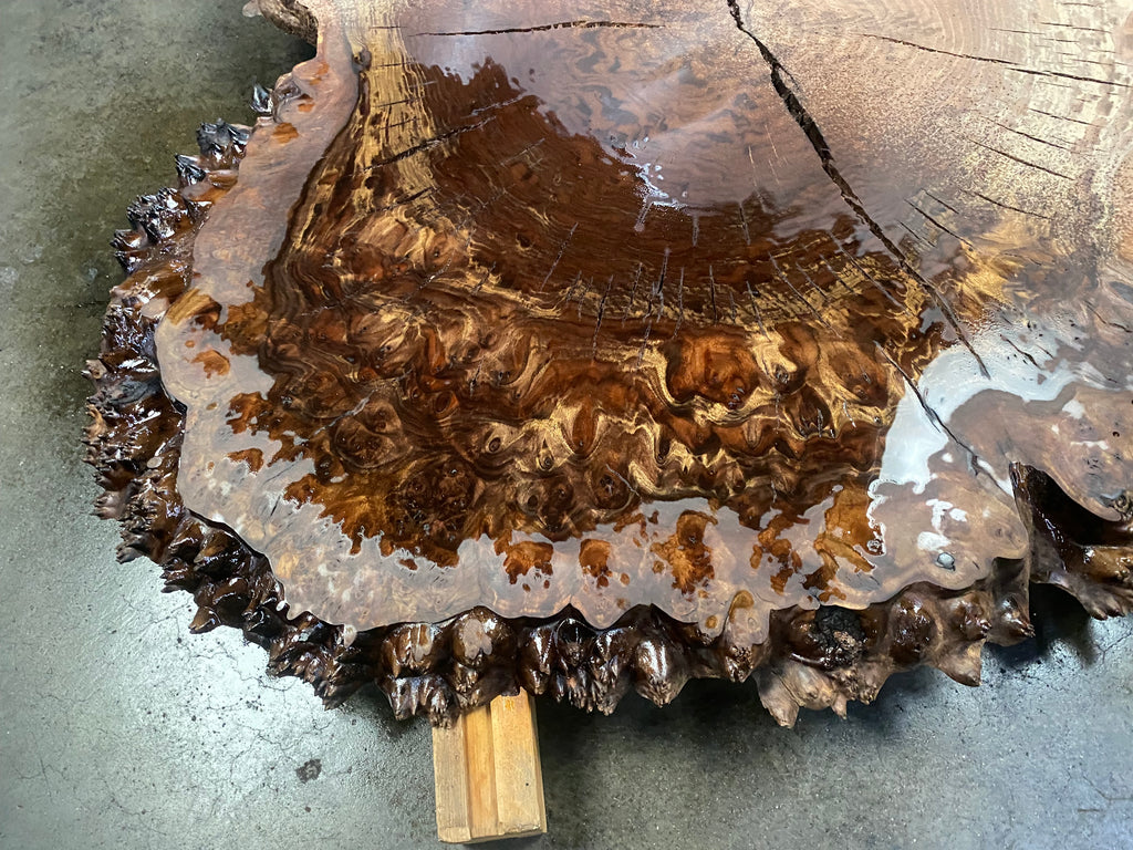 Claro Walnut Burl #B4 (41" x 50" x 1.875")