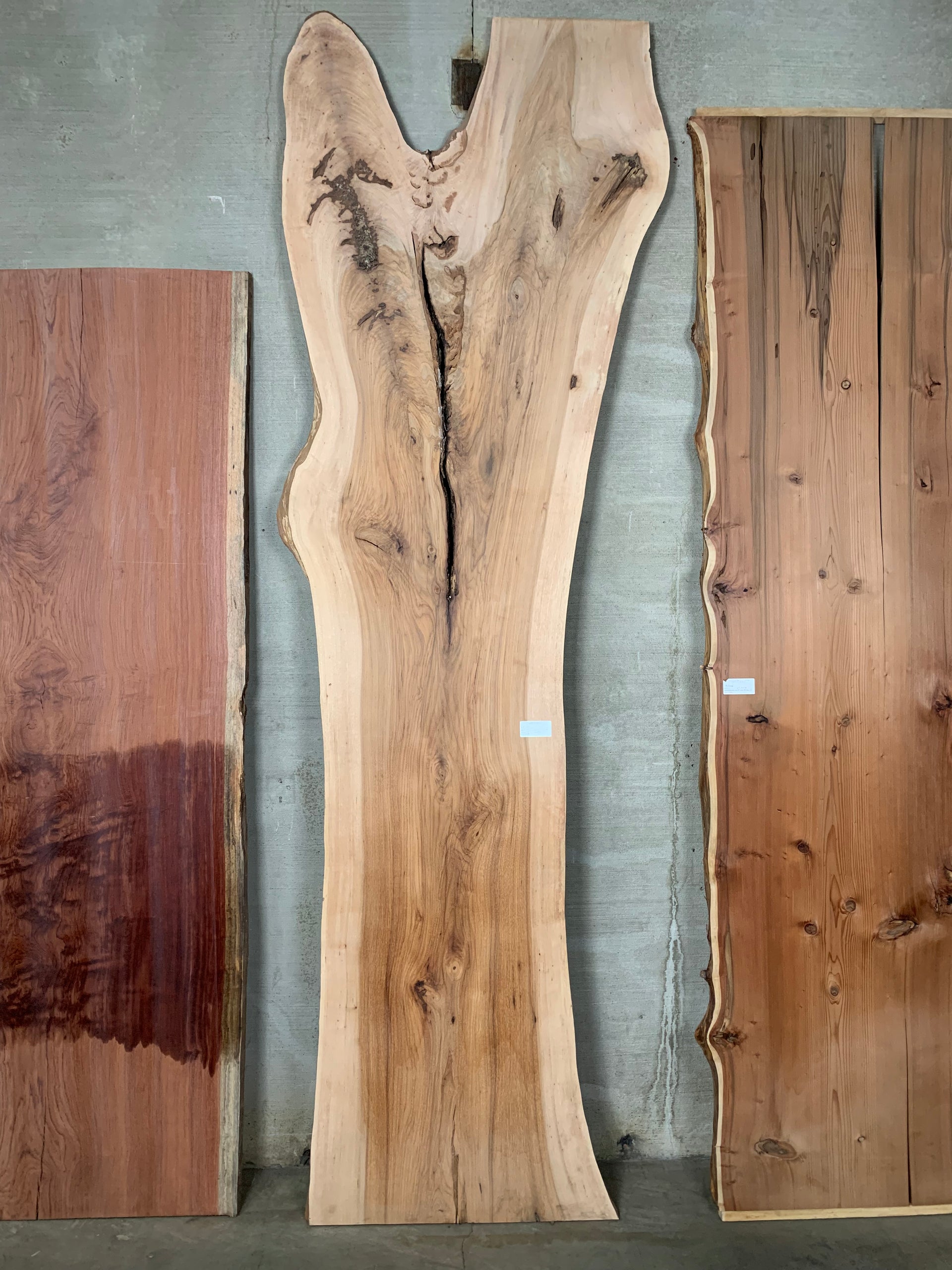 A pecan live edge slab – Collector's Specialty Woods