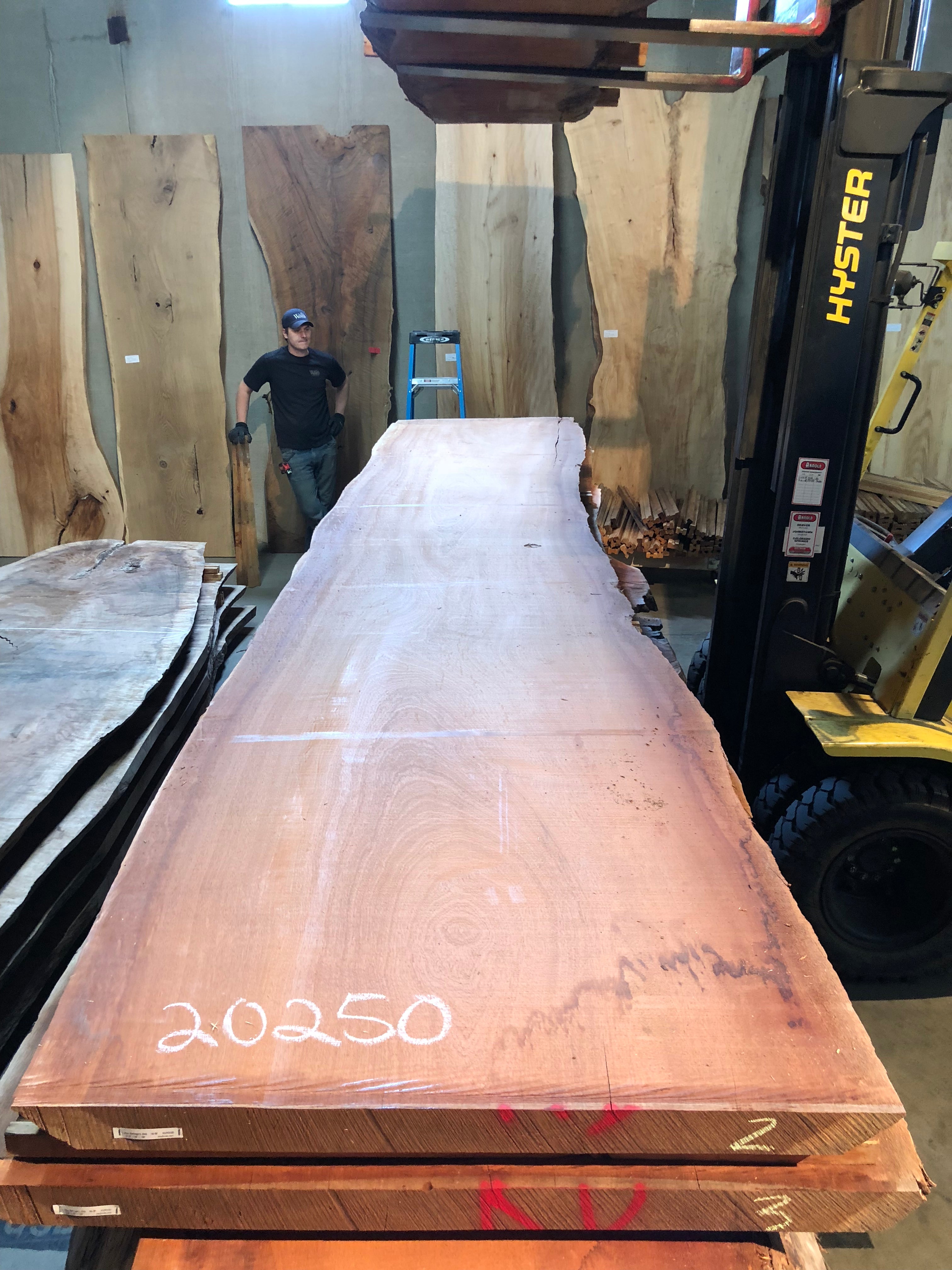 A sipo mahogany live edge slab 