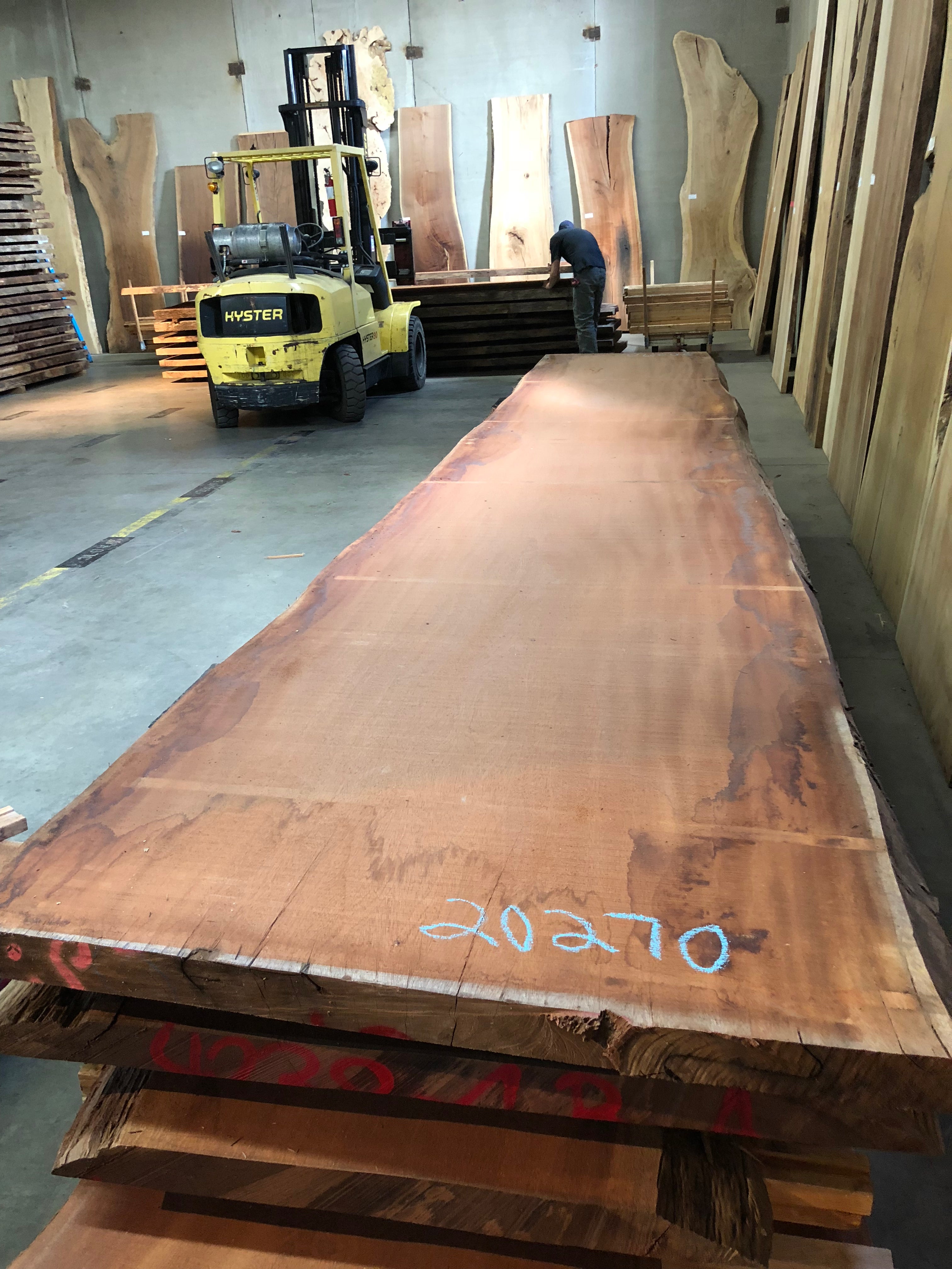 A sipo mahogany live edge slab 