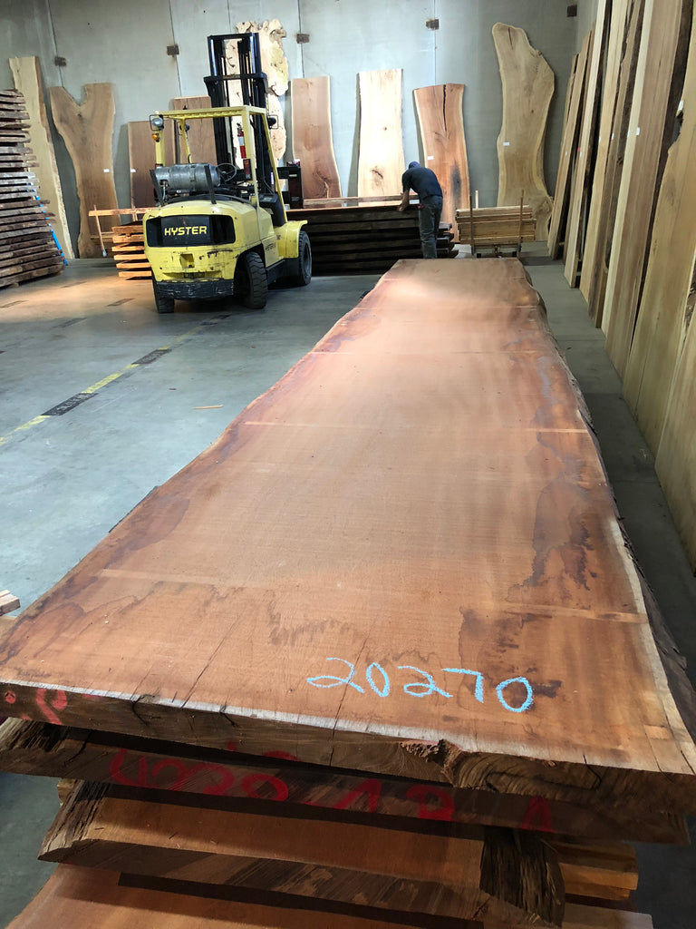 A sipo mahogany live edge slab 