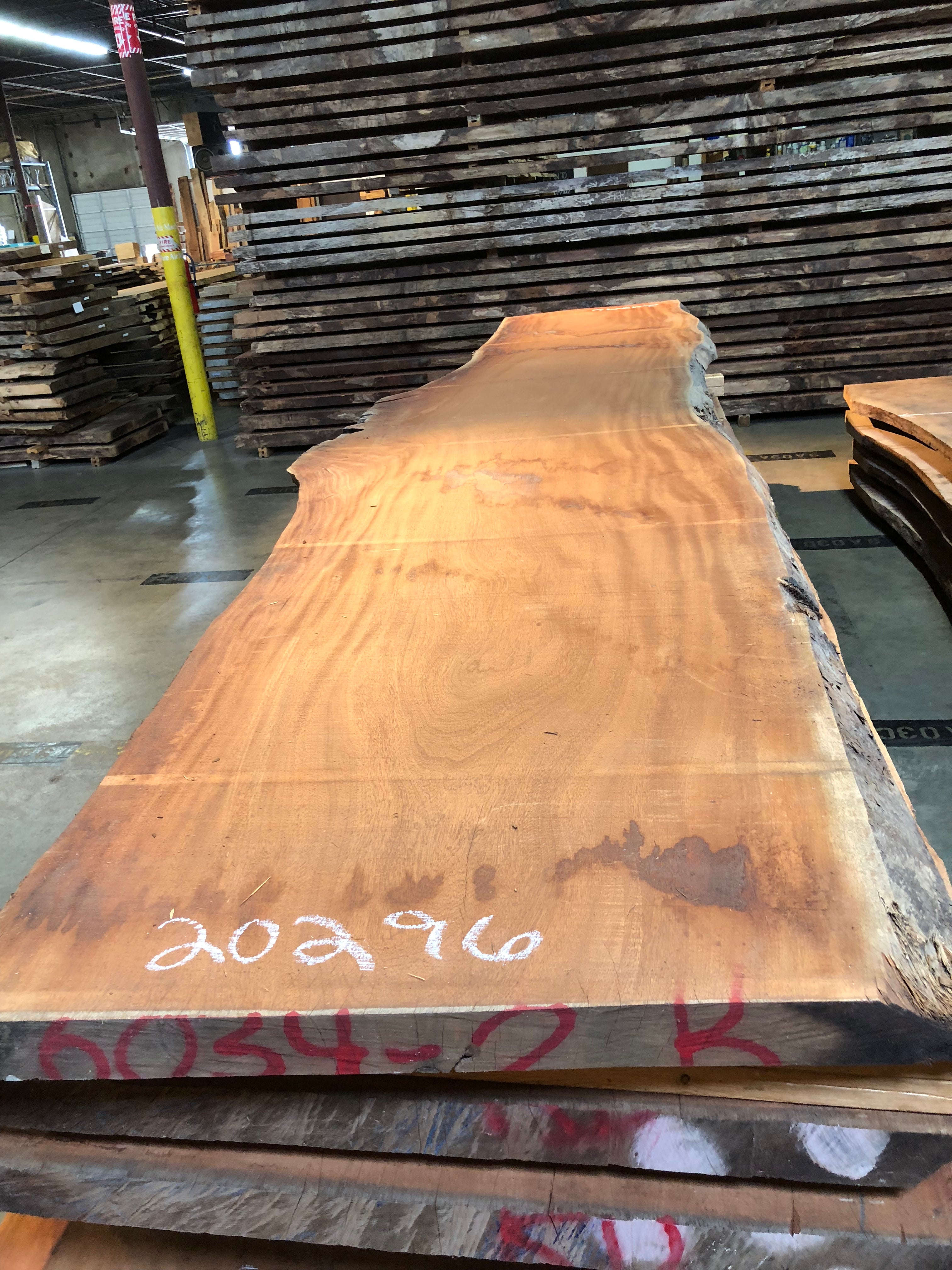 A sipo mahogany live edge slab 