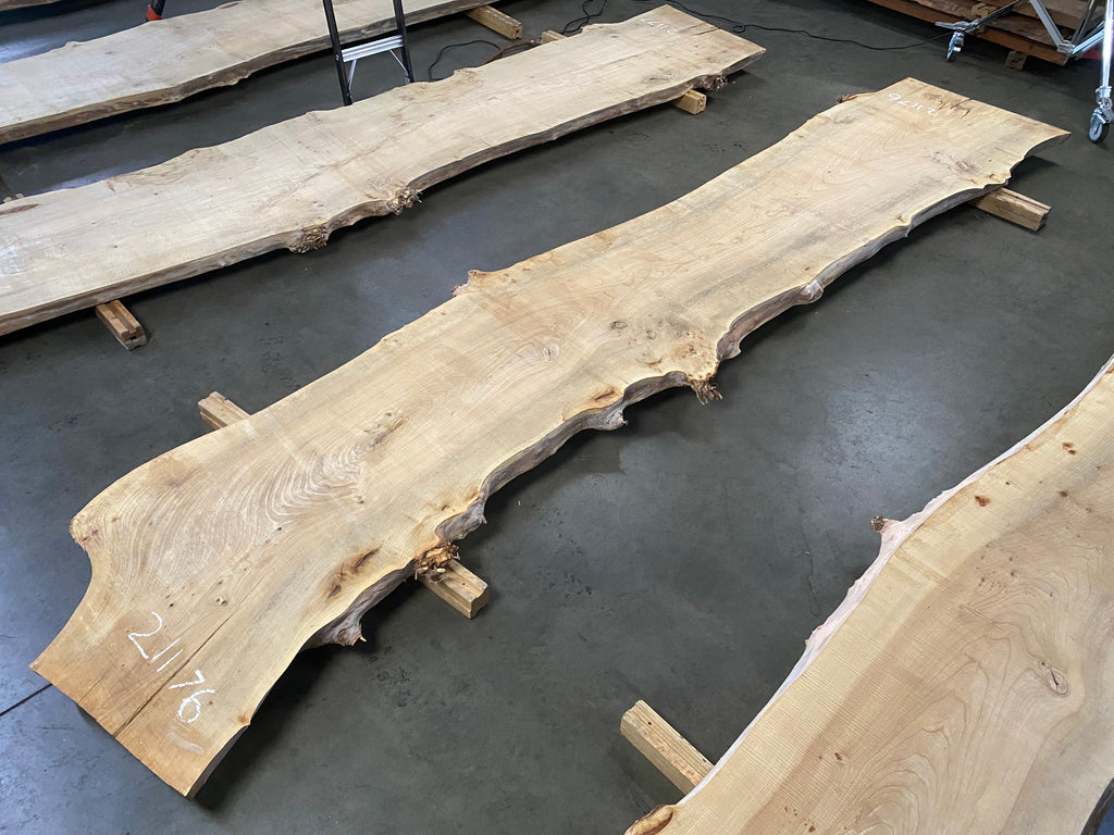 A pecan live edge slab – Collector's Specialty Woods
